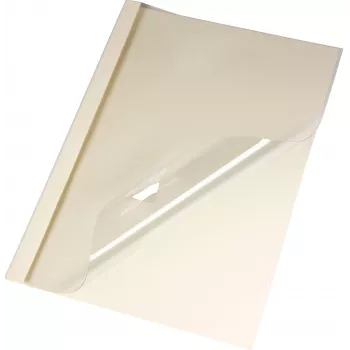 LMG termobindningsmappar A4 beige linne 3 mm rygg 50-pack BMDLEM-BEIG-R3