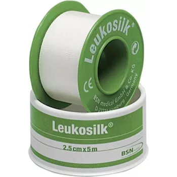 Söhngen Leukosilk 5 m x 2,5 cm vitt fixeringsplåster 1009210