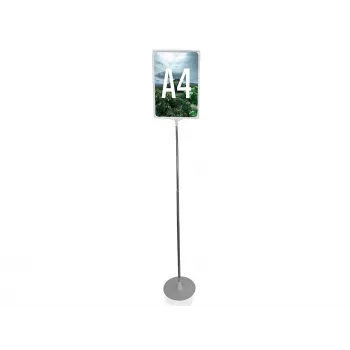 LMG PLSTA4-SI A4 silver klämram posterställ