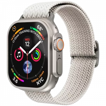 VONMÄHLEN Woven Loop för Apple Watch 40/41/42mm, kräm