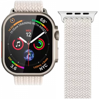 VONMÄHLEN Woven Loop för Apple Watch 40/41/42mm, kräm