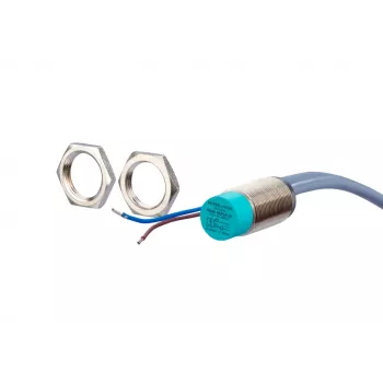 METZ CONNECT induktiv närhetssensor 2-tråds DC M12 jämn NO 2mm IP67 kabel 2m 110149