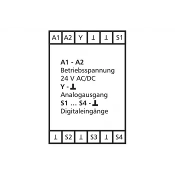 METZ CONNECT KAD-C12 analogvärdegivare 0-10V 24V AC/DC vred infällt renvit 110656