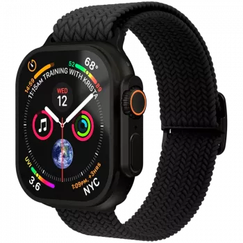 VONMÄHLEN Woven Loop 40, 41, 42 mm en storlek, All Black