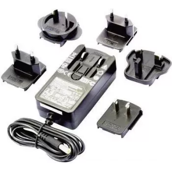 Dehner SYS 1541-2412-W2E 12V 2A fastspännings-nätadapter, 24W, 5,5x2,1 mm DC-kontakt, Level VI