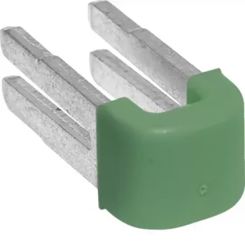 Hager KN99E QuickConnect PE-anslutningsbygel, 2-polig, grön/gul, 10-pack