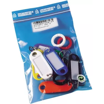 WEDO 262 10 nyckelringar med S-krok, olika färger, 10 st