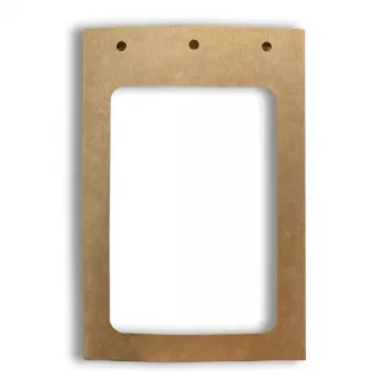 Avery 4839XL namnbrickhållarset med nyckelband, A6, 105 x 148 mm, 50 set, blå nyckelband