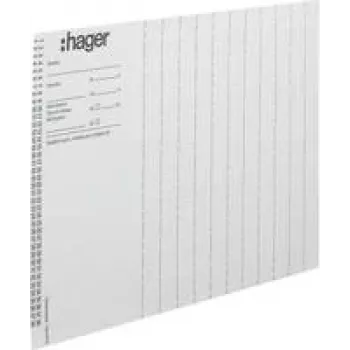 HAGER ZZ90B märkningsark för Legrand Mosaic-moduler, A4, vit, 10-pack