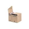ELBA hängregistratur-arkivbox tric System Standard, naturbrun, DIN A4, wellpapp, stängd på alla sidor (83524)