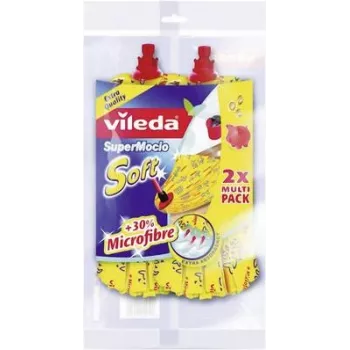 Vileda SuperMocio Soft mopphuvud påfyllnadspack 2-pack 11099