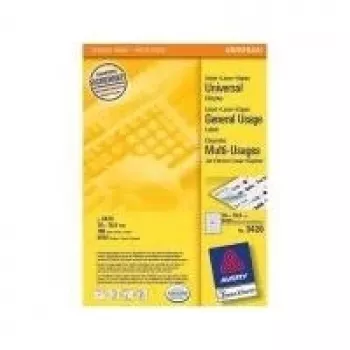 Avery 3420 permanent fästande etiketter vit 70 x 16,9 mm 5100 etiketter (100 ark x 51)