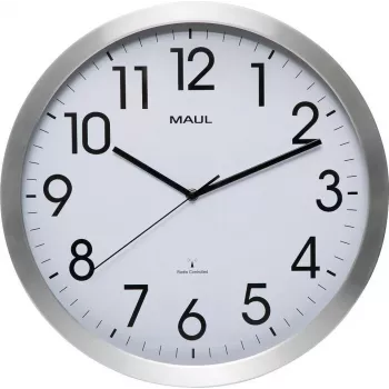 MAUL MAULmove radiostyrd väggklocka 400 mm vit 9063108