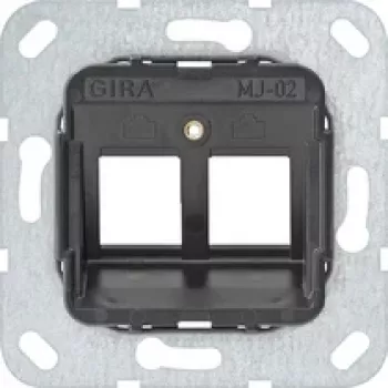 GIRA bärring 560200 Modular Jack 2 2-fack monteringsram