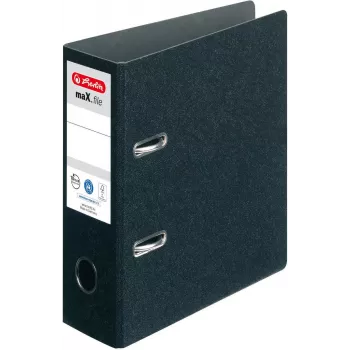 HERLITZ arkivpärm DIN A5 stående 75 mm rygg svart 5175807