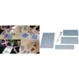 WEDO schablonbokstavsset, 5 mm, 10 mm, 20 mm, transparent, plastetui (70 12)