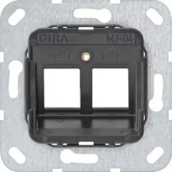 Gira stödring 560400 för Modular Jack 4, 2-fack, antracit