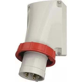 MENNEKES CEE-apparatkontakt 5-polig 125A 400V 6h IP67 rätvinklig skruvklämmor röd