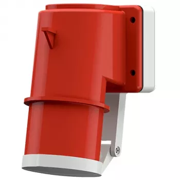 MENNEKES 400 utanpåliggande apparatkontakt 16A 5-polig 6h 400V IP44 röd