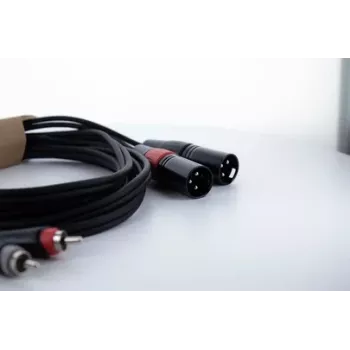 Cordial EU 6 MC XLR till RCA-kabel 6 m svart 14850