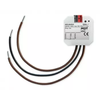MDT brytaktor 2-faldig infälld, 16 A, 230 V AC, C-Load, standard, KNX AKS-02UP.03