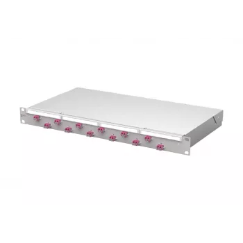 METZ CONNECT VIK 12xLC-D OM4 fiberpatchpanel 1U 24 fibrer 1504507512-F