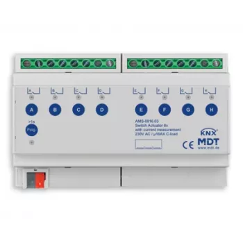 MDT AMS-0816.03 KNX brytaktor, 8-kanalig, 16 A, 8 TE