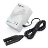 H-Tronic 1114720 vattenlarm med extern sensor, stickkontakt, 230V AC, akustiskt larm 85 dB, reläutgång, 2m sensorkabel