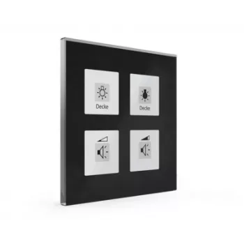 MDT BE-GTT4S.01 glastouchpanel Plus 4 knappar med temperatursensor, svart
