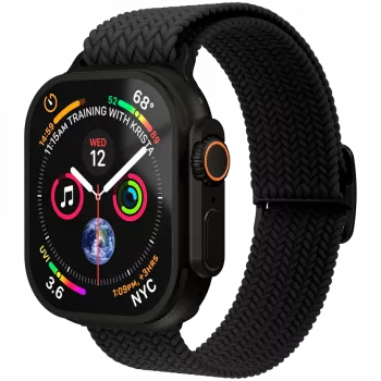 VONMÄHLEN Woven Loop 44, 45, 46, 49 mm en storlek, All Black