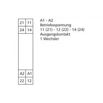 METZ Connect RM21 miniatyr-effektrelä 24 V AC 1 växlande 16 A PCB 11051110