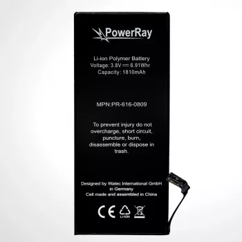 PowerRay batteri PR-616-0809 för iPhone 6, 1810 mAh, bulk