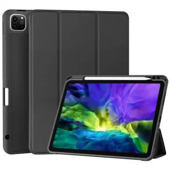 MRDISC flip-cover-fodral för Apple iPad Pro M4 – svart TPU MG-FLIPIPADPM4