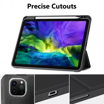MRDISC flip-cover-fodral för Apple iPad Pro M4 – svart TPU MG-FLIPIPADPM4