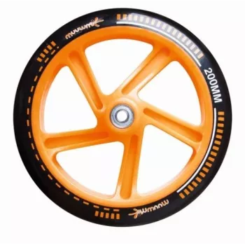 MUUWMI AU 116 aluminiumsparkcykel 200 mm svart/orange