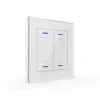 MDT BE-GTL20W.A1 glastryckknapp II Light 2-fack RGB-W vit persienn/rullgardin