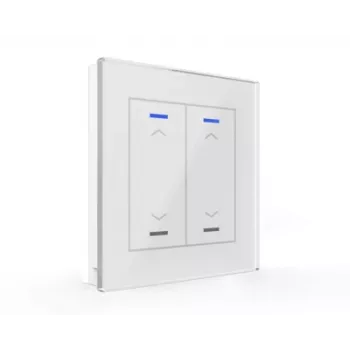 MDT BE-GTL20W.A1 glastryckknapp II Light 2-fack RGB-W vit persienn/rullgardin