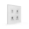 MDT BE-GTT4W.01 glastryckknapp Plus 4-faldig vit med temperatursensor