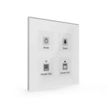 MDT BE-GTT4W.01 glastryckknapp Plus 4-faldig vit med temperatursensor