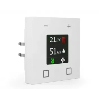 MDT SCN-RTN63S.01 KNX rumstermostat med 2,8 inch TFT-display, Studio vit glans