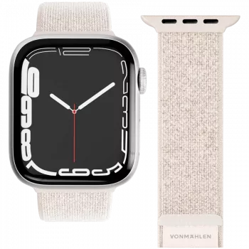 VONMÄHLEN Fitness Loop 2 armband för Apple Watch 44/45/46/49mm, kräm
