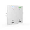 MDT BE-TAL55T2.C1 KNX Push-Button Light 55 2-Gang RGB-W Temperature Sensor Pure White Glossy