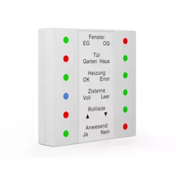 MDT SCN-LED55.01 LED-indikatorinsats 55mm renvit glans