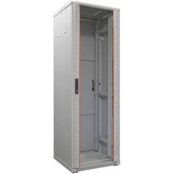IT-BUDGET 19 inch nätverksskåp SRK - 38U - 600x800 mm - glas-/ståldörr - monterat - ljusgrå 99ITB19SRK3868GGNM