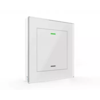 MDT BE-GTL1TW.01 glastryckknapp II Light 1-faldig RGBW KNX glastryckknapp, vit