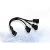 Inter-Tech AC PWM-Y-3 PWM-Y-kabel för tre fläktar, 4-pin, 15 cm 88885652
