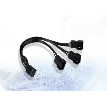 Inter-Tech AC PWM-Y-3 PWM-Y-kabel för tre fläktar, 4-pin, 15 cm 88885652