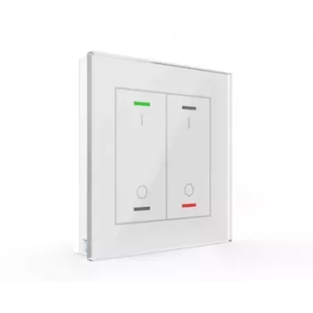MDT BE-GTL2TW.B1 glastryckknapp II Light 2-fack RGBW med temperatursensor vit