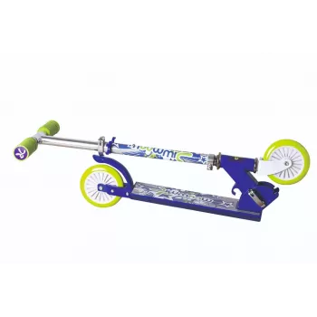 MUUWMI KiddyScooter Racing 3-hjulig kickcykel, blå