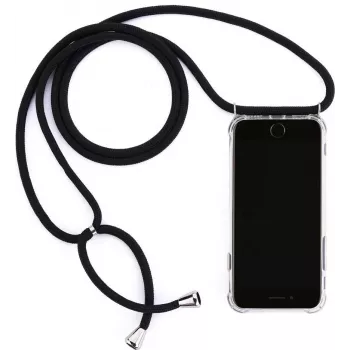 CYOO Necklace Case+ telefonkedja för Samsung Galaxy S10+ (G975F) - svart silikon (CY121017)